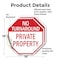 Signmission No Turnaround Private Property, 18 inch X 18 inch, Vinyl Decal, 2PK OC-D-2PACK-18-132 - alternate 4