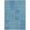 Homeroots 9' X 12' Teal Blue And Ivory Geometric Washable Indoor Outdoor Area Rug 596978 - alternate 5