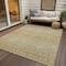 Homeroots 5' X 8' Copper Ivory And Olive Green Tribal Washable Indoor Outdoor Area Rug 582615 - alternate 5