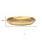 Homeroots 6in Gold Cast Iron Handmade Round Trinket Tray 634792 - alternate 6