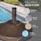 Us Weight 30 lbs. Fillable Round Bronze Umbrella Base for Patio Table FUB30BZE - alternate 5