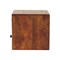 Homeroots 12" Chestnut Solid Wood Square One Drawer Floating Nightstand 653830 - alternate 6