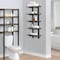 Alaterre Furniture Pomona 48"H 5-Shelf Metal and Solid Wood Bath Wall Shelf, Natural AMBA5820 - alternate 10