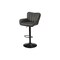 Monarch Specialties Barstool, Adjustable, Bar Height, Counter Height, Kitchen, Grey Leather Look, Black Metal, 2PK I 2330 - alternate 1
