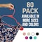 Lifemaster Heavy-Duty Plastic Hangers, Non-Slip, Space-Saving, Holds 5 lbs, Red, 80PK LMPLCRED80 - alternate 3