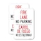 Signmission Fire Lane No Parking - Carril De Fuege No Esta Conar, 18'' X 24'' 2 Signs, Heavy Gauge Aluminum, 2PK A-1824-2PACK-23981 - alternate 1