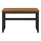 Homeroots Adjustable Brown and Black Wood and Metal Sled Computer Desk 490014 - alternate 8