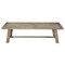 Homeroots 60" Natural Distressed Solid Wood Dining Bench 524061 - alternate 1