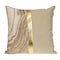 Homeroots 20" Beige and Gold Striped Cotton Blend Throw Pillow 529300 - alternate 3