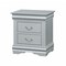 Homeroots 24" Platinum Two Drawers Nightstand 347103 - alternate 1