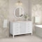 James Martin Vanities Myrrin 48" Single Vanity, Bright White, w/ 3 CM Siberian Silestone Top 485-V48-BW-3SFR - alternate 5