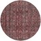 Homeroots 8' Pink And Brick Red Round Damask Washable Indoor Outdoor Area Rug 605099 - alternate 7