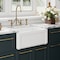 Whitehaus Collection 24 in Reversible Single Bowl Fireclay Kitchen Sink with Grid WHRP2418-W - alternate 6