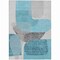Homeroots 3' X 5' Teal Blue And Gray Abstract Washable Indoor Outdoor Area Rug 632185 - alternate 8