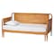 Baxton Studio Lucera Bobbin Expandable Daybed, Oak Brown 263-14376-ZORO - alternate 1