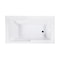 Kingston Brass 60-Inch Acrylic Rectangular 2-Wall Corner Alcove Tub with Corner Apron, Right Hand Drain Hole VTAM6032R22S - alternate 4