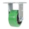 Vestil Polyurethane Rigid Caster 4 In. Diameter x 2 In. Width 700 Lb. Capacity Green/Black CST-F34-4X2DT-R - alternate 1