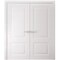 Sartodoors Interior Double Doors 60 x 80 inches, BASIC 9422 White, Wood Interior Solid Panel Frame, Closet B BASIC9422DD-SKIN-60 - alternate 1