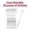 Smarty Had A Party Shiny Metallic Groove Silver Plastic Forks (600 Forks), 600PK 7955SGR-CASE - alternate 6