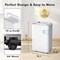 Edendirect 80 pt. 5,500 sq. ft. Dehumidifier for Damp Rooms in White, Bucket and Auto Defrost for Basement ZRZHUMI-AS-CSJ72XK-5WT-OL - alternate 4