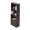 Homeroots 63" Espresso Solid Wood Three Tier Bookcase 249820 - alternate 8