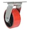 Vestil Polyurethane Swivel Caster 5 In. Diameter x 2 In. Width 990 Lb. Capacity Red/Black CST-VE-5X2PU-S - alternate 5