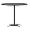 Flash Furniture Lars 36 in Round Wood Cocktail Table with 30 in and 42 in Columns, Black XA-36-COTA-BK-GG - alternate 1