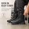 Handpoint Mens 8 in Military Tactical Boots-Slip Resistant Combat Work Boots with YKK Side Zipper, 13 AMY1002EE-13 - alternate 8