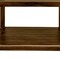 Homeroots 25" X 24" Dark Brown Solid Wood Rectangular Shower Bench With Shelf 383311 - alternate 4
