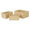 Homeroots Set of Three Natural Rope And Metal Box, 3PK 571504 - alternate 1