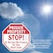 Signmission Private Property Stop! Do Not Use M, 4 inch X 4 inch, Vinyl Decal, 5PK OC-D-5PACK-4-143 - alternate 2