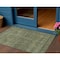 Homeroots 3' X 5' Olive Green And Ivory Geometric Washable Indoor Outdoor Area Rug 605596 - alternate 1