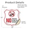 Signmission No Smoking Shield Sign No Smoking Eating, 12 Inch X 12 Inch, Vinyl Decal SHI-D-12-400 - alternate 5
