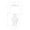 Monarch Specialties Lighting, 28"h, Table Lamp, Grey Resin, Ivory / Cream Shade, Contemporary, Modern I 9936 - alternate 2