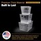 Azar Displays Diamond Pattern Storage Tote Bin Set with Lids, 3PK 556903-SET - alternate 6