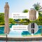 Simple Deluxe 9' Solar Umbrella 32 LED Lighted Patio Umbrella Table Market Umbrella with Push Button Tilt/Crank O LGBRLA9LEDTAN - alternate 6