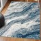 Jonathan Y Kassia Contemporary Glam Abstract Marble Navy/Cream 4 ft. x 6 ft. Area Rug SEU300B-4 - alternate 4