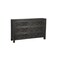 Homeroots 57" Black Solid Wood Six Drawer Dresser 569589 - alternate 1