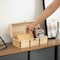 Vintiquewise Unfinished Vintage-Style Wooden Treasure Chest Dome Top Leather Bands & Front Latch QI004850 - alternate 6
