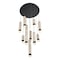 Euf Cambre, Chandelier , 10-Light, 22", Matte Black, Travertine 50130-016 - alternate 5
