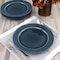 Martha Stewart 4 Piece 8.3 Inch Round Stoneware Salad Plate Set in Blue Speckle 116193.01 - alternate 4