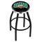 Holland Bar Stool Co 36" Blk Wrinkle Ohio University Swivel Bar Stool, Chrome Ring L8B2C36UnivOH - alternate 1