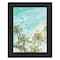 Homeroots SURFING FROM AFAR Black Framed Print Wall Art 529750 - alternate 1