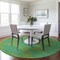 Homeroots 8' Green And Aqua Round Geometric Washable Indoor Outdoor Area Rug 598736 - alternate 6