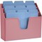Acrimet Horizontal Triple File Folder Holder Organizer (Solid Pink Color) 860.RO - alternate 5