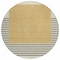 Homeroots 8' Gold Black And Beige Round Striped Washable Indoor Outdoor Area Rug 597219 - alternate 7