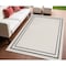 Homeroots 4' X 6' Ivory And Black Indoor Outdoor Area Rug 545530 - alternate 7