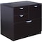 Boss 31" W 4 Drawer Combo File Cabinet, Mocha, Letter/Legal N114-MOC - alternate 1