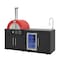 Koolmore Outdoor Kitchen Suite with 22 Inch Gas and Wood Fired Pizza Oven, Sink and faucet, Outdoor Fridge KM-OKS-P4679 - alternate 10