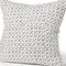 Homeroots 22" Cream And Black Geometric Linen Throw Pillow Cover with Embroidery 608205 - alternate 3